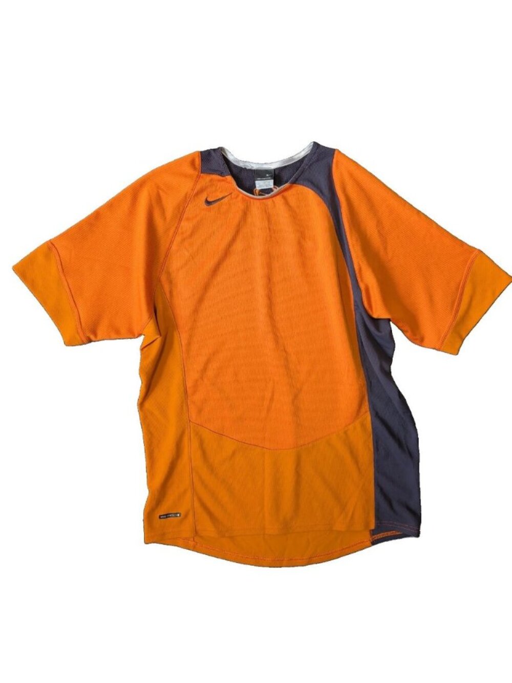 Nike Vintage Total 90 Training Top Men's Tshirt Size XL Orange Blue 2004 Rare